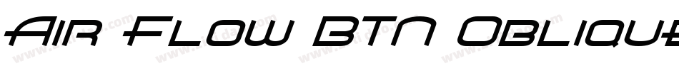 Air Flow BTN Oblique字体转换
